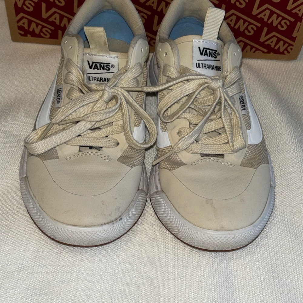 Vans Women's Vintage White Sneakers - Picture 6 of 8